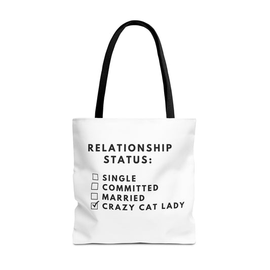 Oversized Crazy Cat Lady Tote Bag