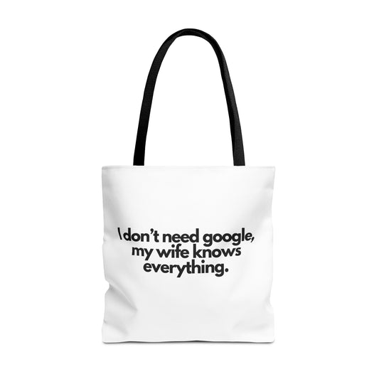 Oversized Google Tote Bag