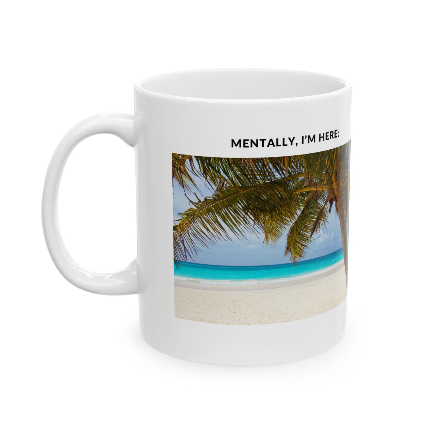 Mentally I'm Here Mug