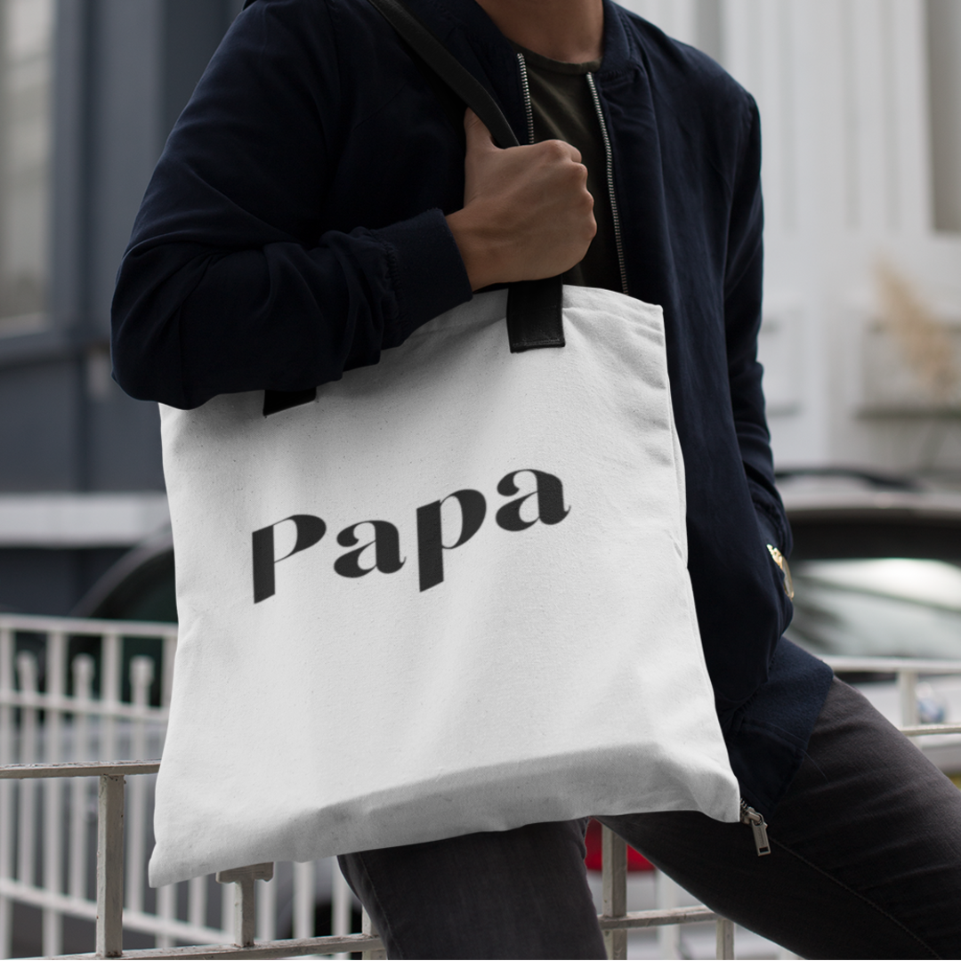 Oversized Papa Tote Bag