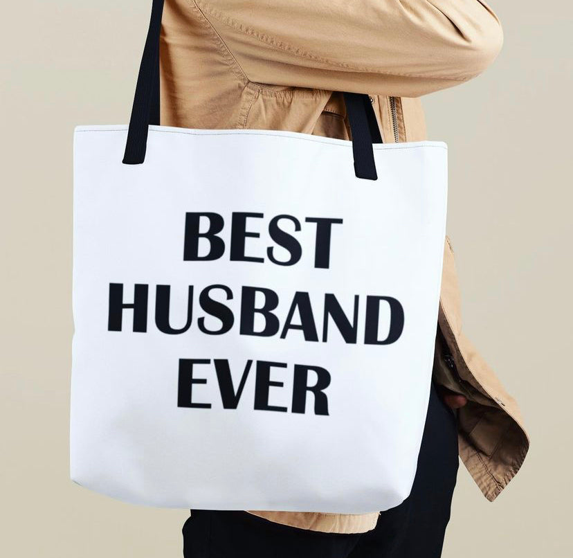 Oversized Best Husband Ever Tote Bag